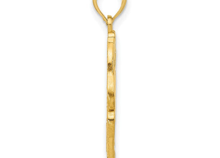 14K Polished Fancy Hummingbird Charm (Style D5486)
