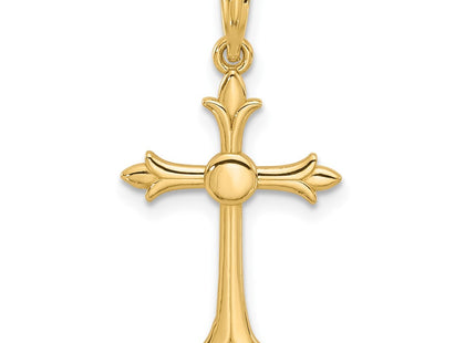 14K gold cross charm