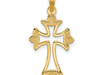 14KY Fancy Cross Charm (Style D5505)