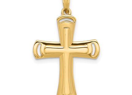 14K gold cross charm