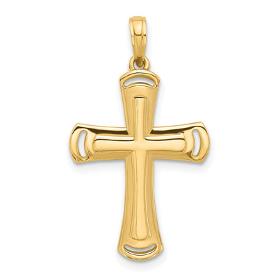 14K gold cross charm