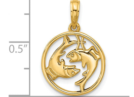 14k Yellow Gold Pendants Style D5523 - Classique Jewelry Inc.