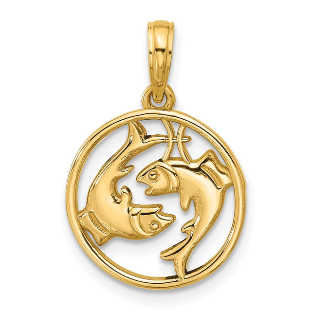 14k Yellow Gold Pendants Style D5523 - Classique Jewelry Inc.