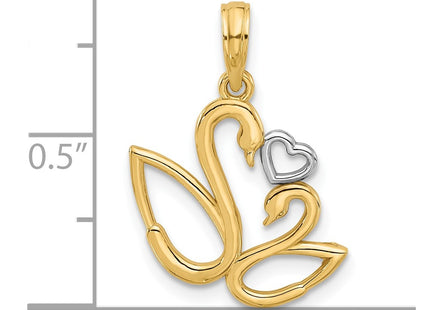 14k Yellow & Rhodium Jewelry Style D5561 - Classique Jewelry Inc.
