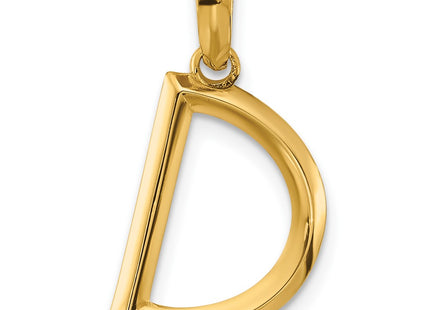 14K yellow gold initial necklace