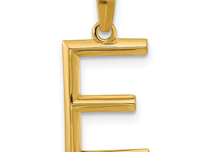 14K yellow gold initial necklace