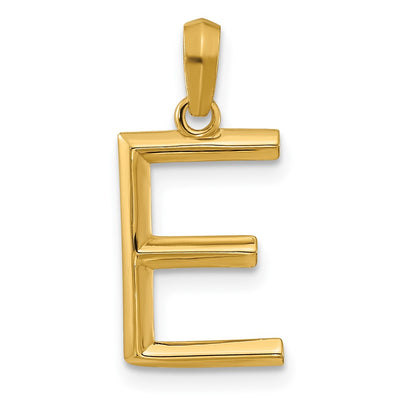 14K yellow gold initial necklace