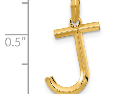 14ky Fancy Letter J, 16.86mm