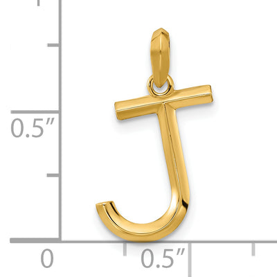 14ky Fancy Letter J, 16.86mm