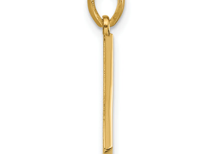 14ky Fancy Letter L, 16.57mm