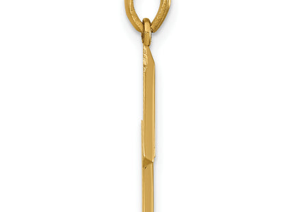 14ky Fancy Letter M, 16.04mm