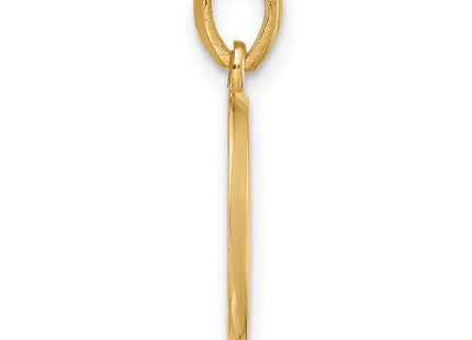 14ky Fancy Letter O, 16.75mm
