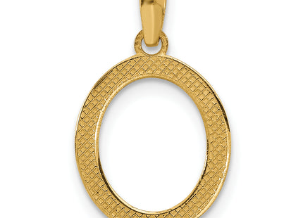 14ky Fancy Letter O, 16.75mm