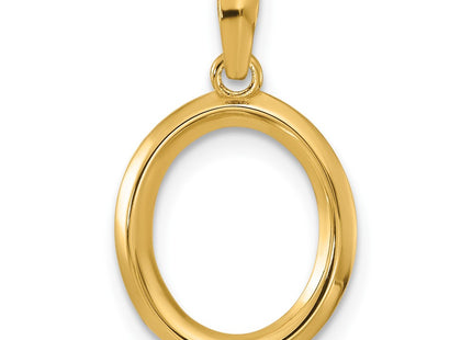 14K yellow gold letter O pendants & charm