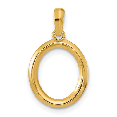 14ky Fancy Letter O, 16.75mm