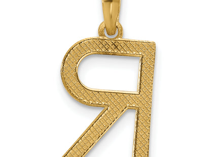 14ky Fancy Letter R, 17.05mm