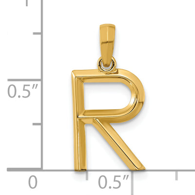 14ky Fancy Letter R, 17.05mm