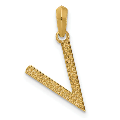 14ky Fancy Letter V, 16.89mm