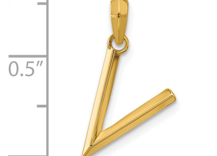 14ky Fancy Letter V, 16.89mm