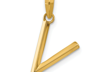 14ky Fancy Letter V, 16.89mm