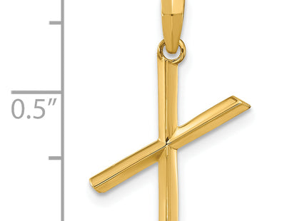 14ky Fancy Letter X, 17.09mm