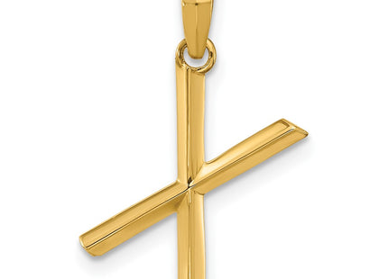 14K yellow gold letter X pendants & charm