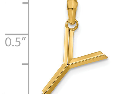 14ky Fancy Letter Y, 16.73mm