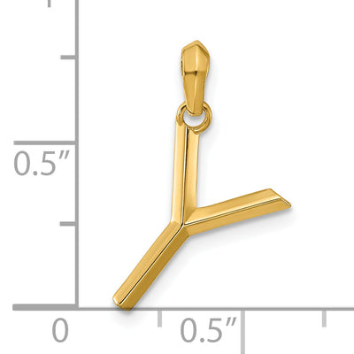14ky Fancy Letter Y, 16.73mm