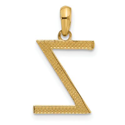 14ky Fancy Letter Z, 16.56mm