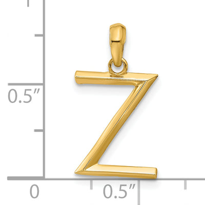 14ky Fancy Letter Z, 16.56mm