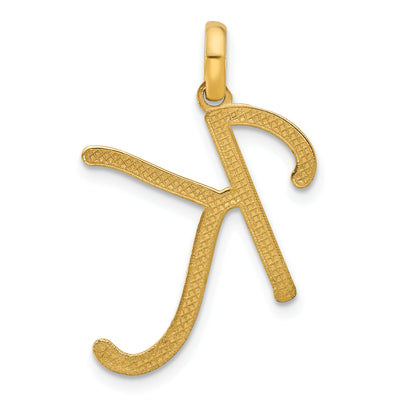 14ky Fancy Letter K, 20.11mm