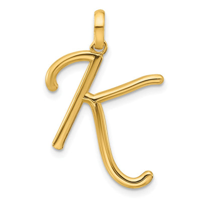 14ky Fancy Letter K, 20.11mm