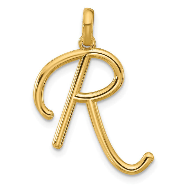 14ky Fancy Letter R, 20.18mm