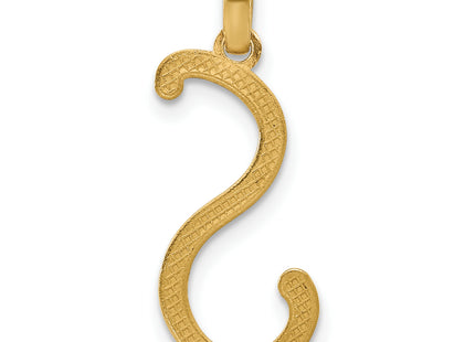 14ky Fancy Letter S, 19.23mm