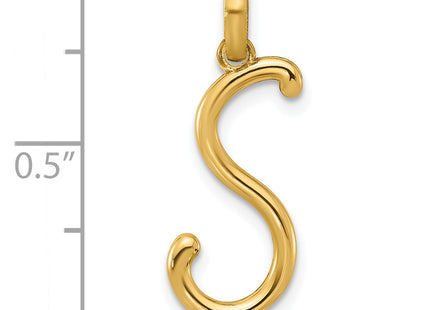 14ky Fancy Letter S, 19.23mm