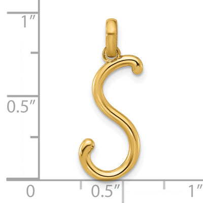 14ky Fancy Letter S, 19.23mm
