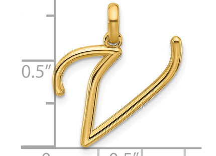 14ky Fancy Letter V (Style D5669V)