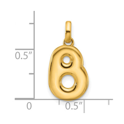 14ky Fancy Letter Initial Pendant Necklace in Elegant Script Design