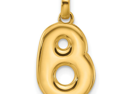 14K yellow gold initial necklace