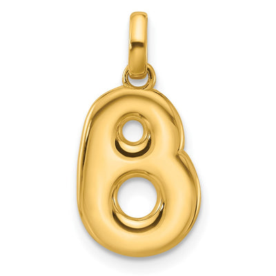14K yellow gold initial necklace