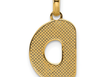 14ky Fancy Letter Initial Pendant Necklace in Elegant Script Design