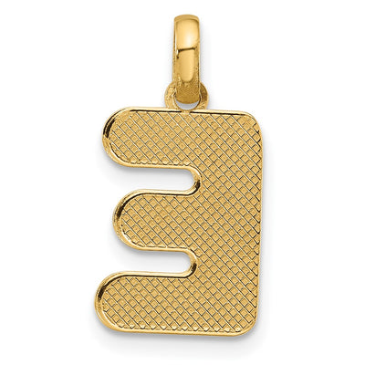 14ky Fancy Letter Initial Pendant Necklace in Elegant Script Design