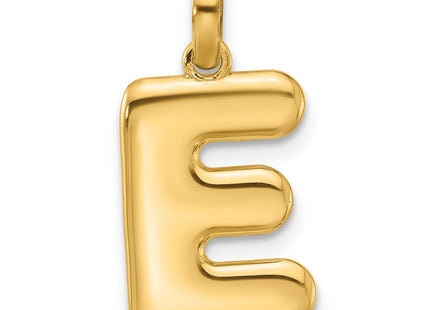 14K yellow gold initial necklace
