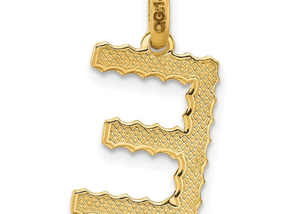14ky Fancy Twist Initial Letter Pendant Necklace Jewelry Collection (Style D5677E)