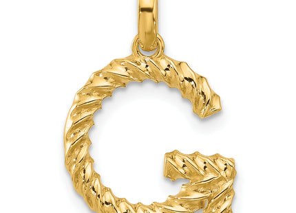 14ky Fancy Twist Letter