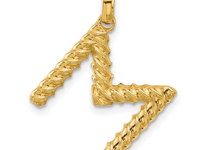 14ky Fancy Twist Letter