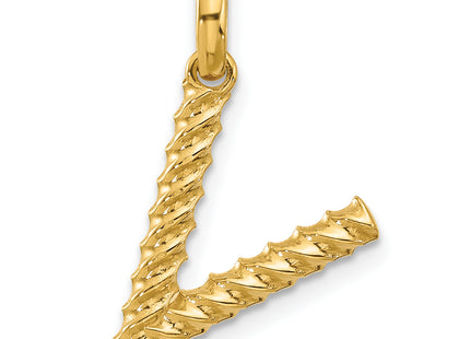 14ky Fancy Twist Letter