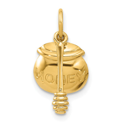 14K Yellow Gold Fancy Honey Pot With Wand