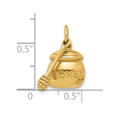 14K Yellow Gold Fancy Honey Pot With Wand
