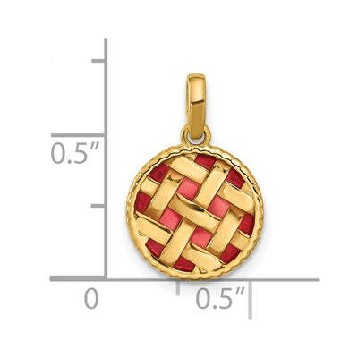 14K Yellow Gold Fancy Pie